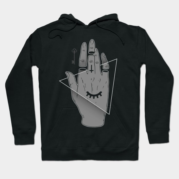 The Occult Hand Hoodie by Deniart